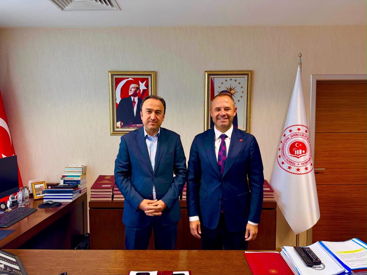 Çevre, Şehircilik ve İklim Değişikliği Bakanlığı Yerel Yönetimler Genel Müdürü Sayın Turan Konak’ı Makamında Ziyaret Ettik