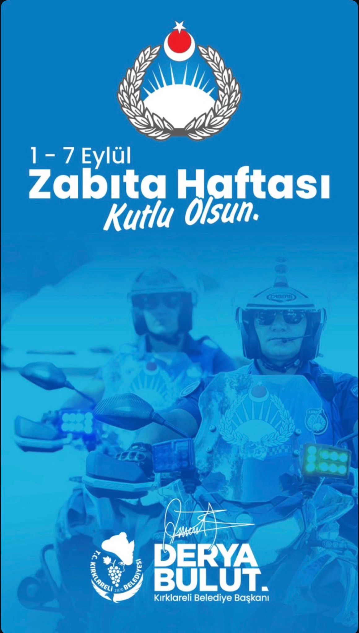 1-7 Eylül Zabıta Haftası Kutlu Olsun