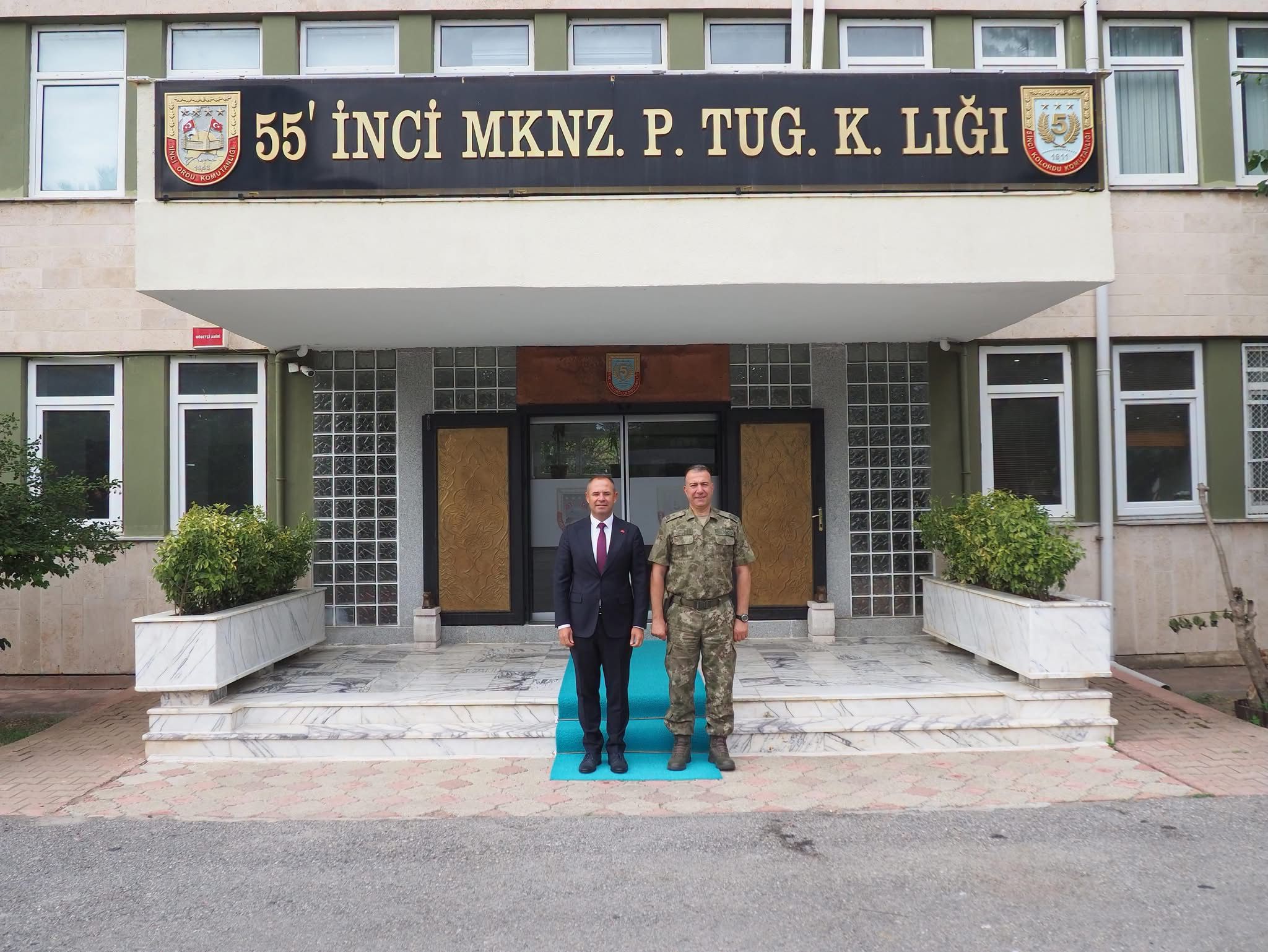 55’inci Mekanize Piyade Tugay Komutanlığı Görevine Atanan Sayın Tuğgeneral Murat Temur’a Hayırlı Olsun Ziyaretinde Bulunduk