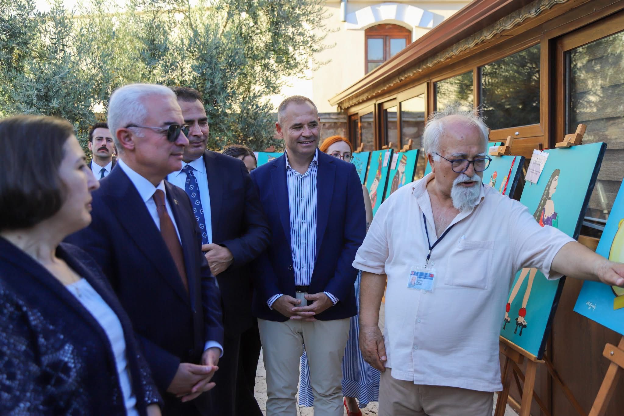 Halk Şairi, Yazar ve Sanatçı Mustafa Ermiş’in “Karagöz” Yağlı Boya Resim Sergisi’nin Açılışını Yaptık