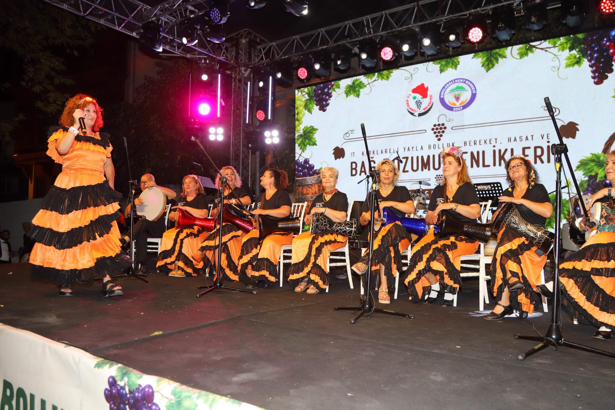 Şenliğimizde Sahne Alan Kırklareli Kent Konseyi Hür Kadınlar Ritim Grubu Akşamımıza Renk Kattı