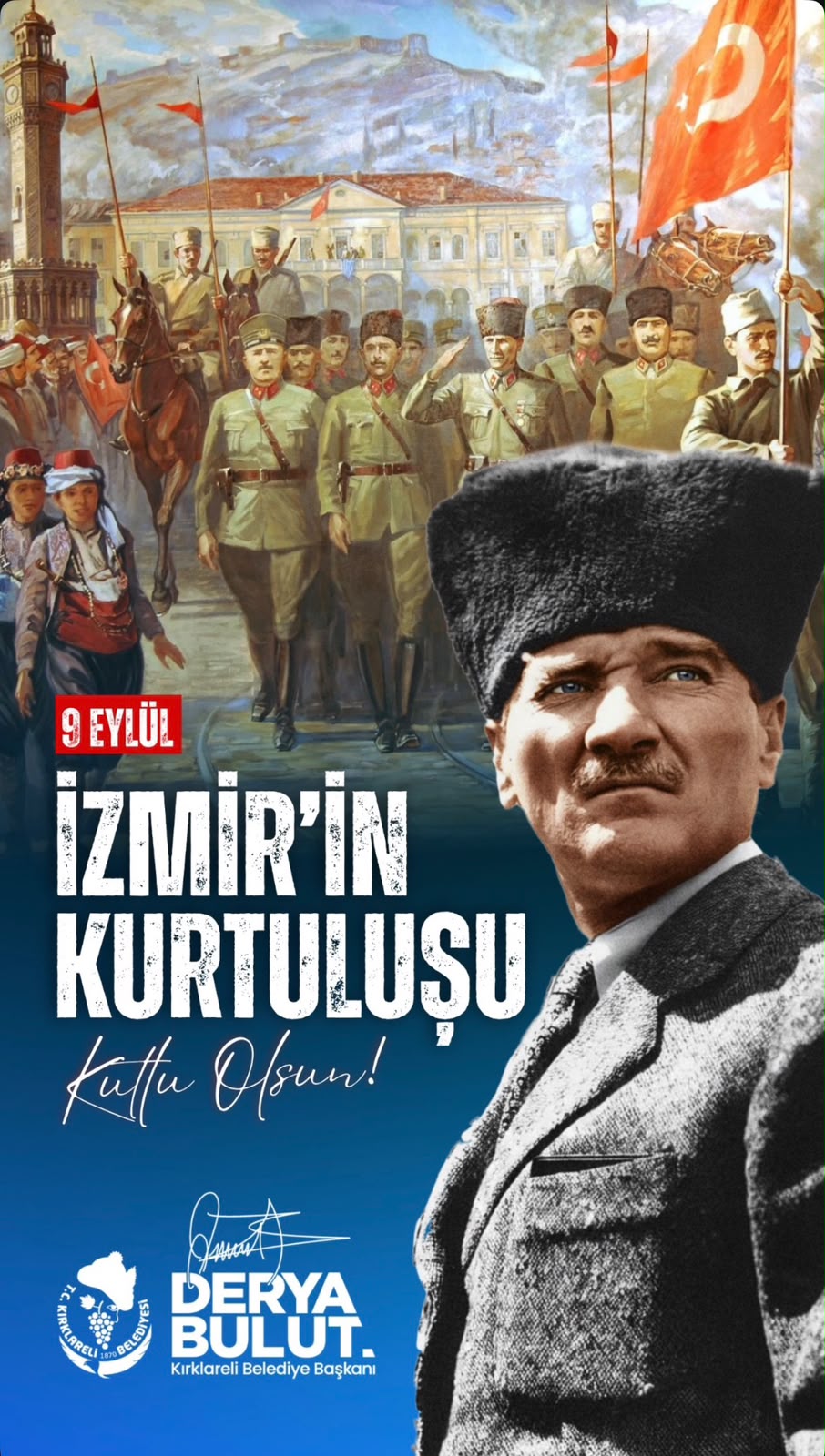 9 Eylül İzmir'in Kurtuluşu Kutlu Olsun