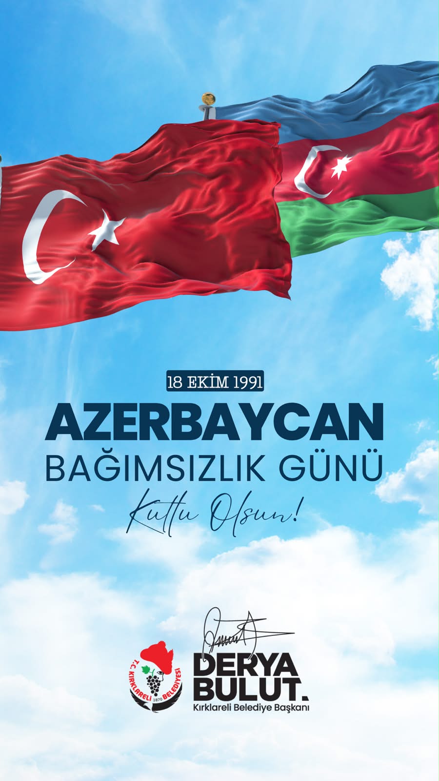 18 EKİM AZERBAYCAN BAĞIMSIZLIK GÜNÜ KUTLU OLSUN 
