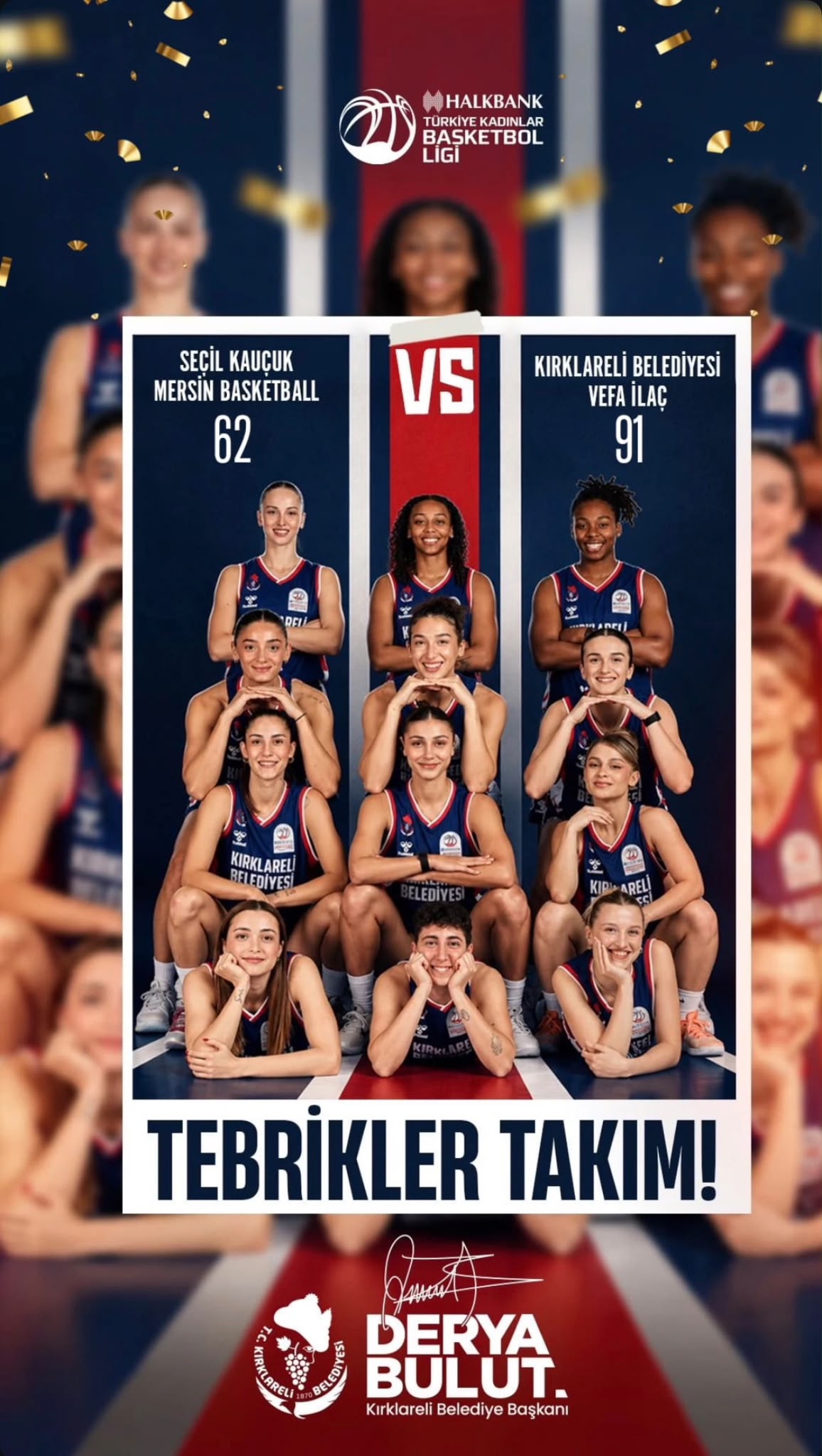 TEBRİKLER TAKIM