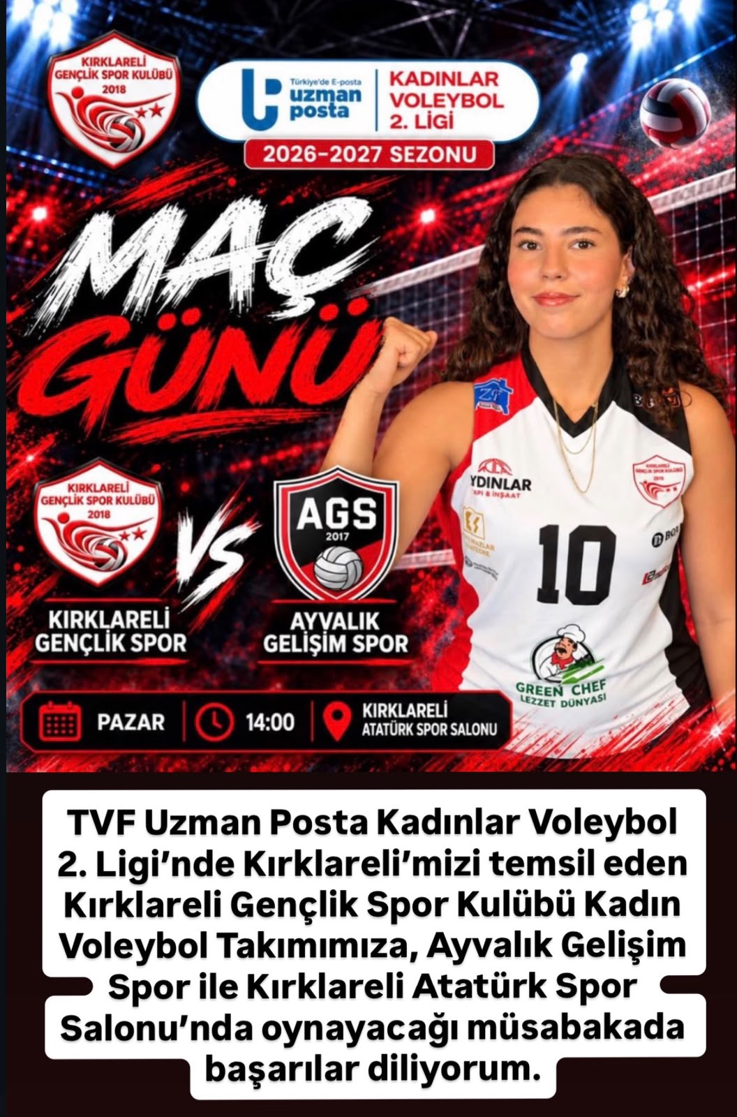 BAŞARILAR KIRKLARELİ GENÇLİK SPOR