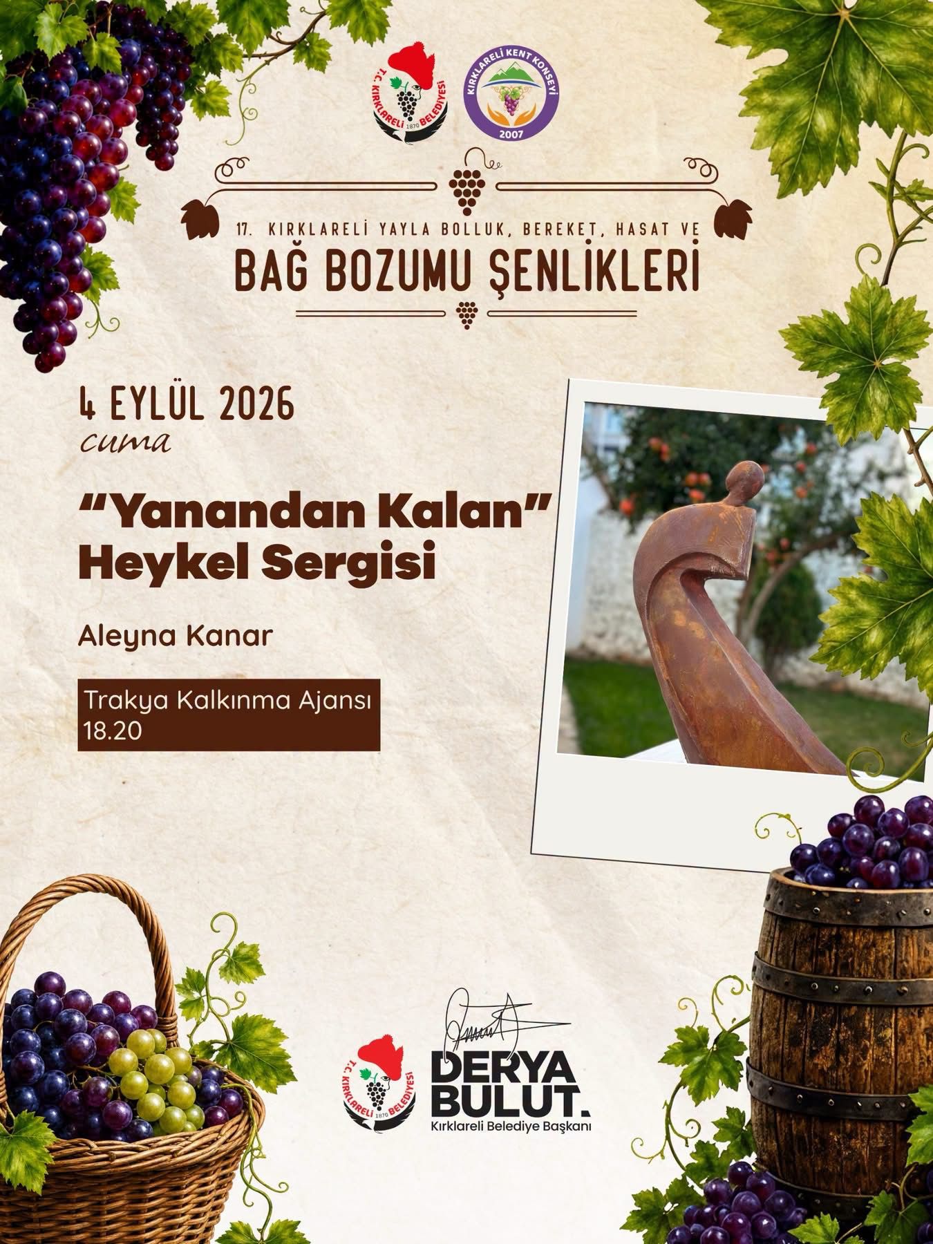 "17. KIRKLARELİ YAYLA BOLLUK, BEREKET, HASAT ve BAĞ BOZUMU ŞENLİKLERİ"MİZ YARIN BAŞLIYOR — fotoğraf 7