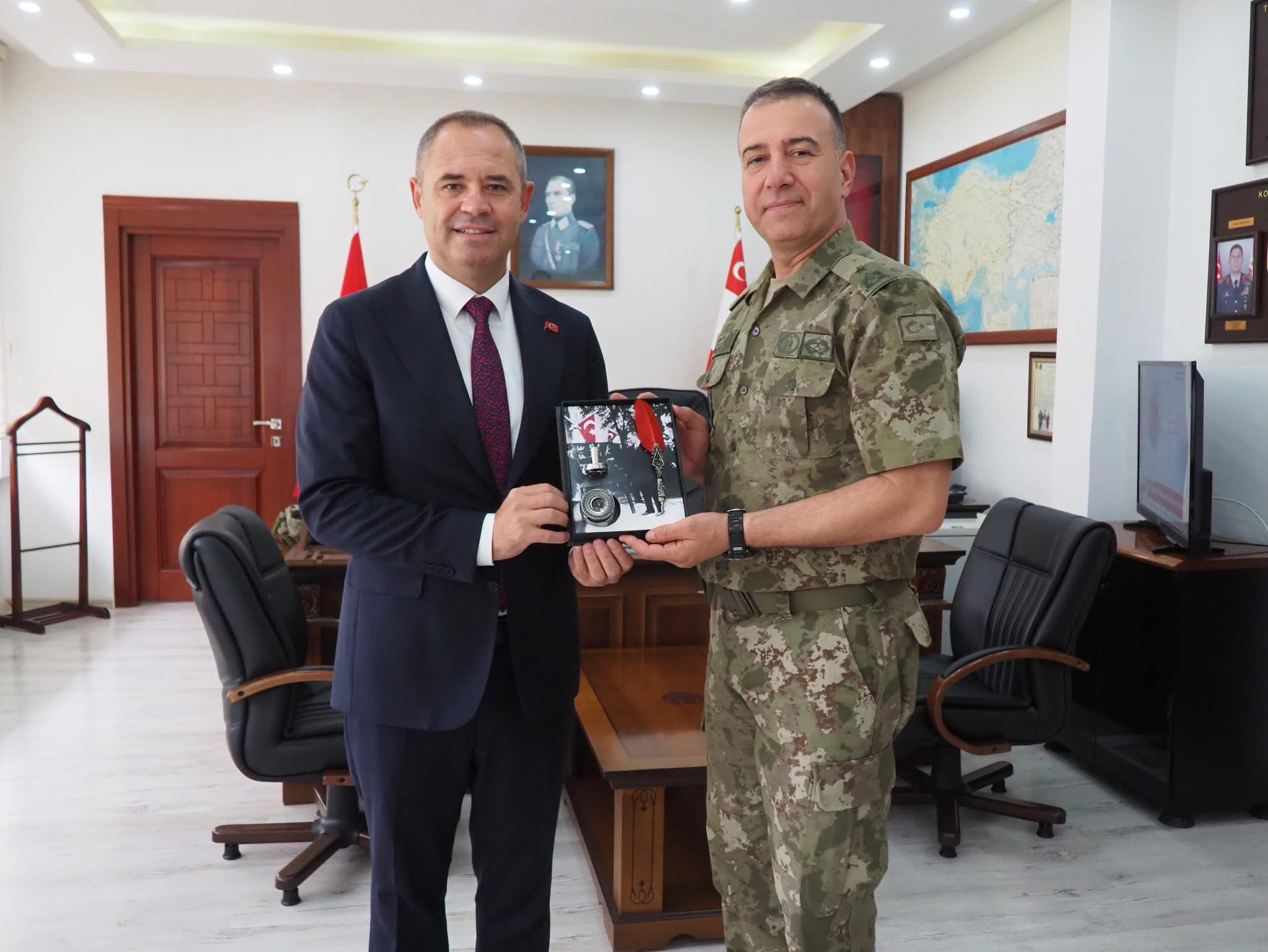 55’inci Mekanize Piyade Tugay Komutanlığı Görevine Atanan Sayın Tuğgeneral Murat Temur’a Hayırlı Olsun Ziyaretinde Bulunduk — fotoğraf 1