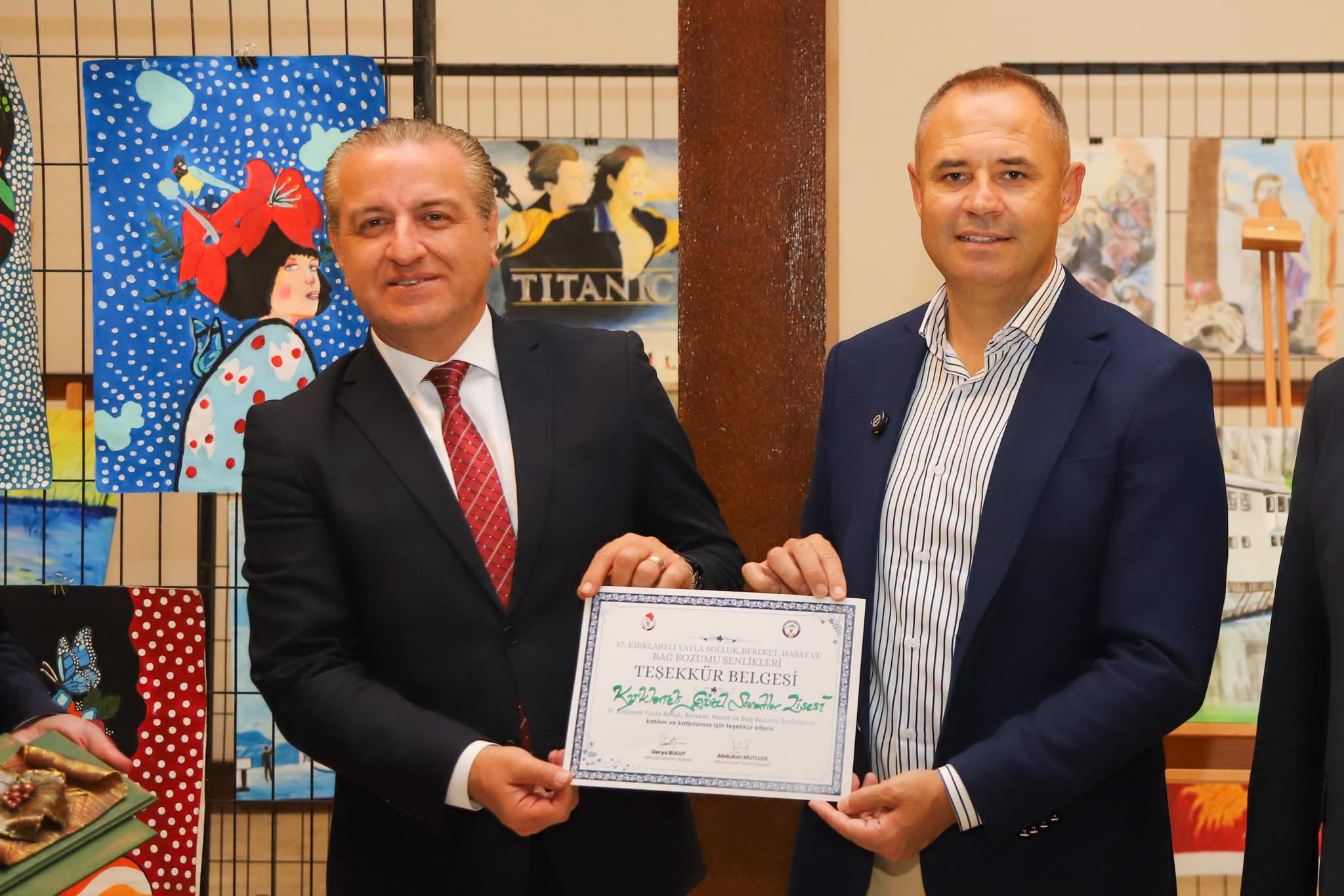 17’nci Yayla Bolluk, Bereket, Hasat ve Bağ Bozumu Şenliklerimiz Kapsamında Kırklareli Güzel Sanatlar Lisesi Tarafından Hazırlanan Resim Sergisinin Açılışını Gerçekleştirdik — fotoğraf 2