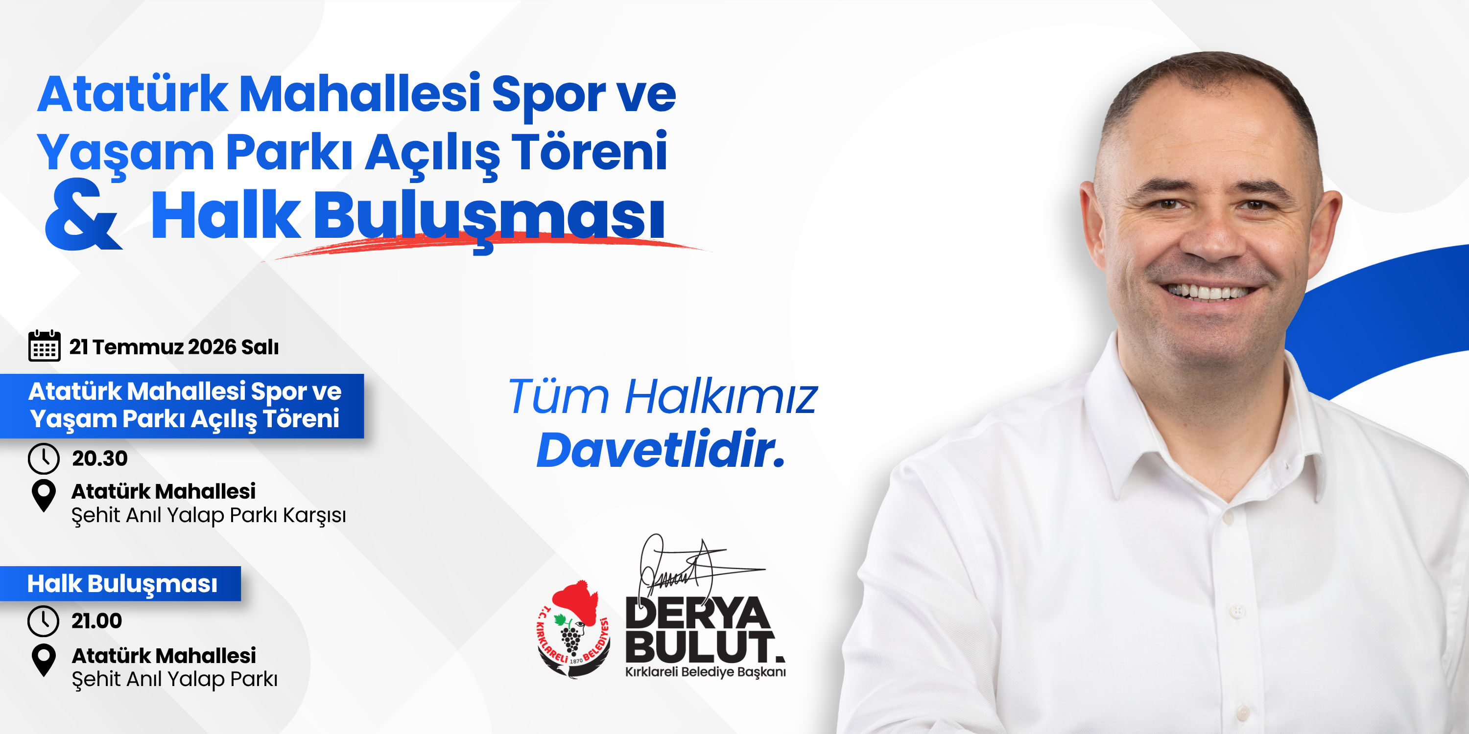 Atatürk Mahallesi Spor ve Yaşam Parkı Açılış Töreni ve Halk Buluşması
